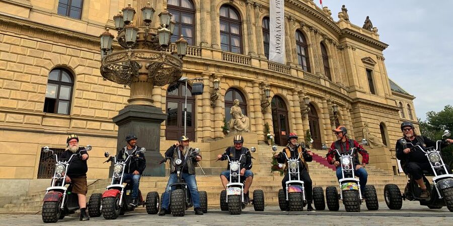 Prague: City Highlights Guided Electric Trike Tour - Rudolfinum and the Prague Giant Metronome: monuments with personality
