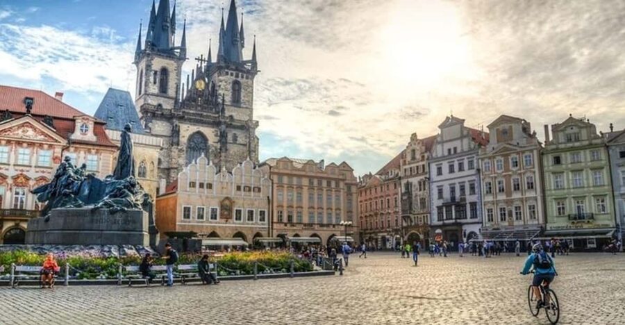 Prague: City Highlights Walking Tour - Getting Oriented at Veleslavínova, Then Moving with Purpose