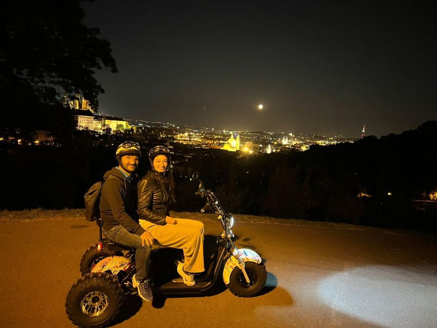 Prague City sightseeing in Night Trike Tour - Franz Kafka Museum (outside) and Rudolfinum (outside): central culture without the long detours