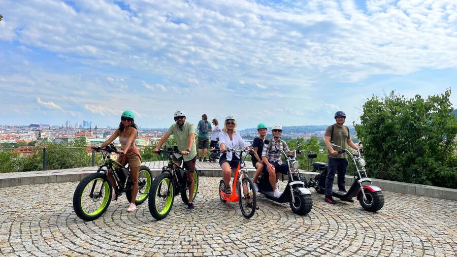 Prague: City Viewpoints Tour by Electric Fat Bike - Petrin Tower on Petrin Hill, plus the Lesser Town panoramic viewpoint