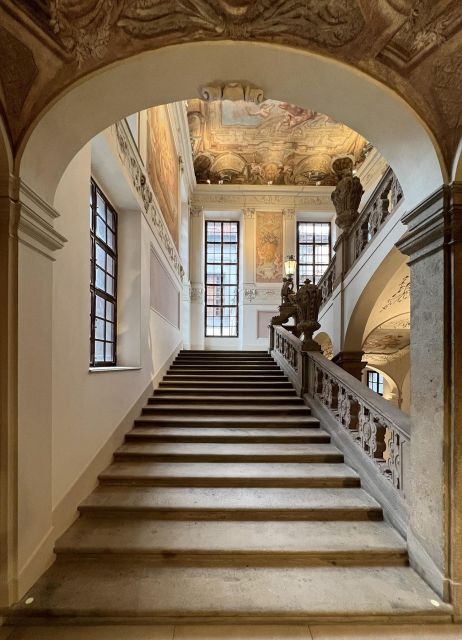 Prague: Clam-Gallas Palace Entry Ticket with Audio Guide - The ceremonial staircase to the 2nd floor: design meets viewpoint