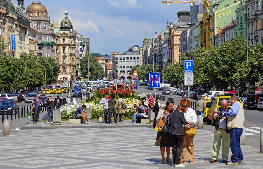 Prague: Communists and World War II Tour - Wenceslas Square: Cold War Tension in a Place People Still Use
