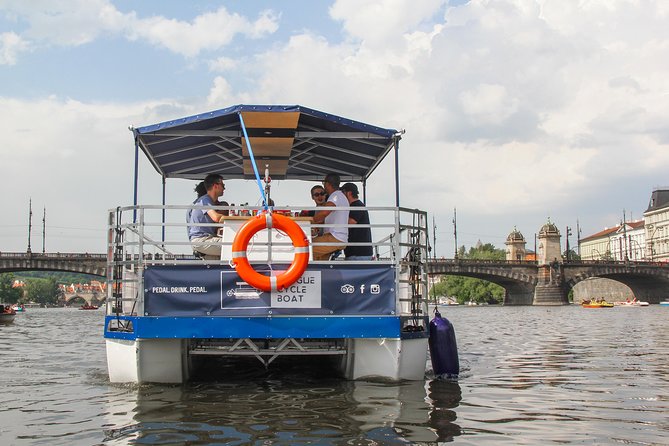 Prague Cycle Boat - The Swimming Beer Bike - Stop 1 Vltava Beach: The Pedaling Start That Sets the Tone