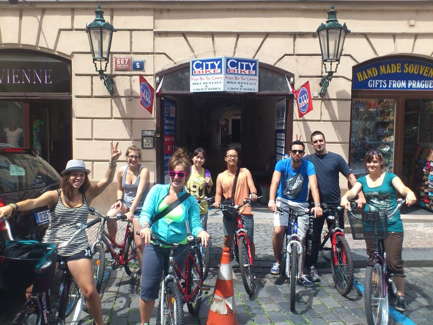 Prague E-Bike City Ride tour : 2hrs - Josefov Jewish Quarter and the cemetery stop that adds weight