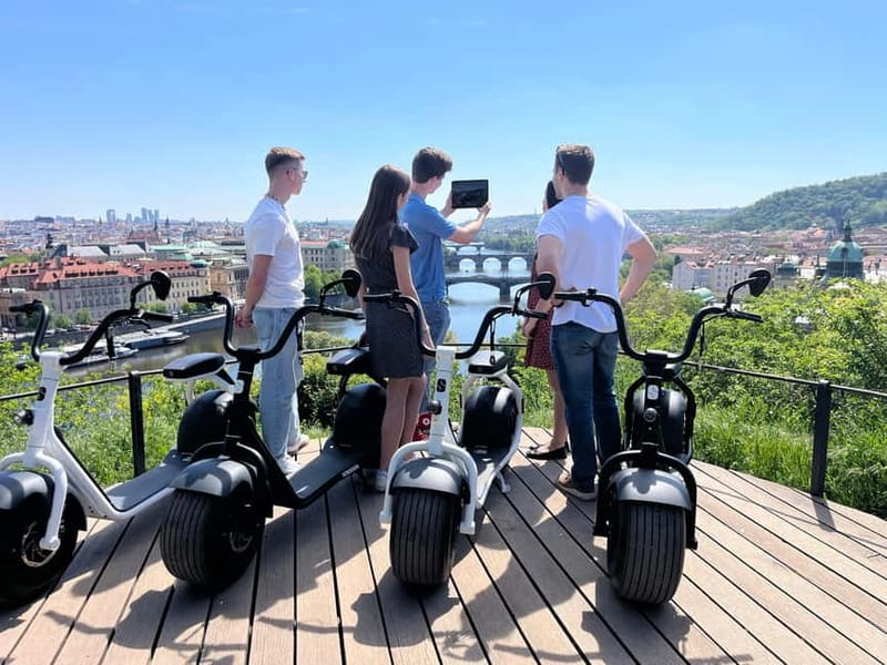 Prague E-Scooter City Tour: Regular or Fat Tire - Regular Hugo Bike vs Fat-Tire SCROOSER: which Prague scooter fits your day?