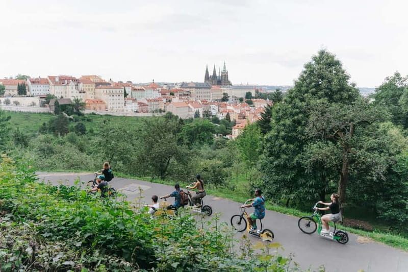 Prague: E-Scooter Grand City & Panoramas Small-Group Tour - Price and value: $61 for a guided, gear-included city ride