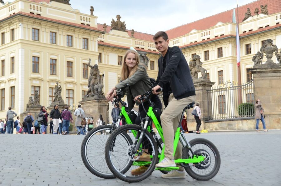 Prague Electric Scooter and eBike Grand Tour - Prague Castle and Charles Bridge on wheels: big sights, guided pacing