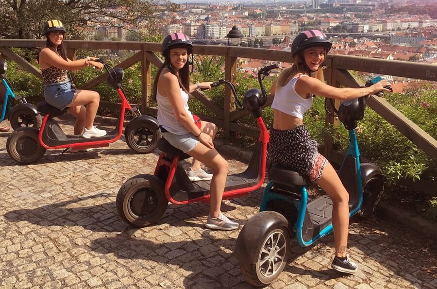 Prague Electric Scooter and eBike Grand Tour - Old Town, St Nicholas Church, and the National Theater (plus longer options)