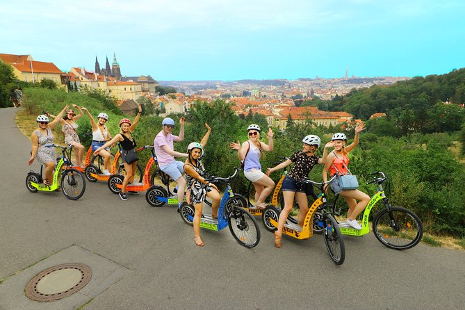 Prague: electric scooter & E-bike guided tour - Lesser Town highlights on the route, from Lennon Wall to Charles Bridge