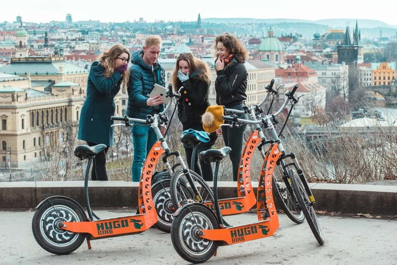 Prague: Fat Tire or Regular Scooter Tour with A Local Guide - 90 minutes to 3 hours, which route length makes sense for you