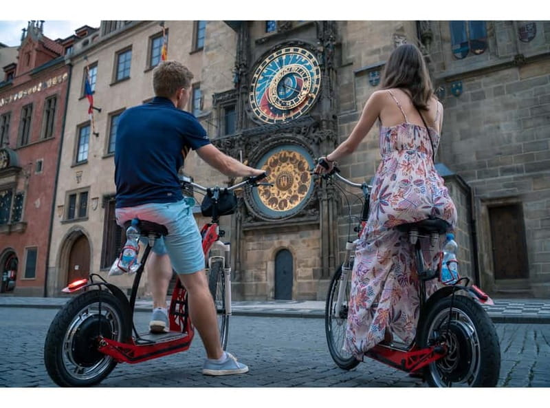 Prague: Fat Tire or Regular Scooter Tour with A Local Guide - The ride starts with Štvanice Island, then climbs to Letná Park