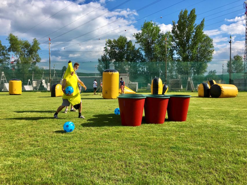 Prague : Giant Foot Darts and Giant Beer Pong Game - Getting From Central Prague to the Camp Games