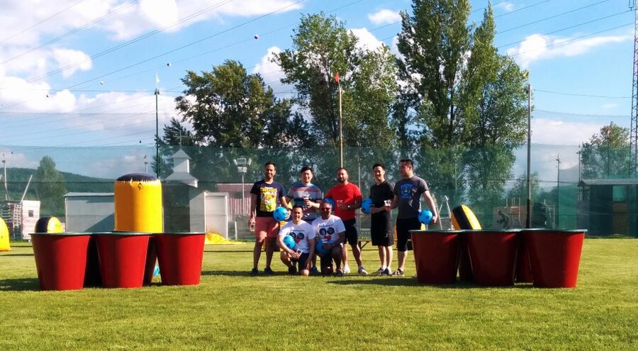 Prague : Giant Foot Darts and Giant Beer Pong Game - Option 1: Giant Foot Darts and Giant Beer Pong