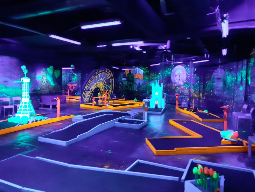 Prague: Glow Golf Mini Golf Game by UV Light - Getting there: Michalská 432/12 and the best time to arrive