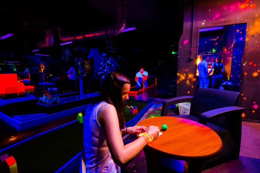 Prague: Glow Golf Mini Golf Game by UV Light - Glow gear, music, and how to make it fun for your whole group
