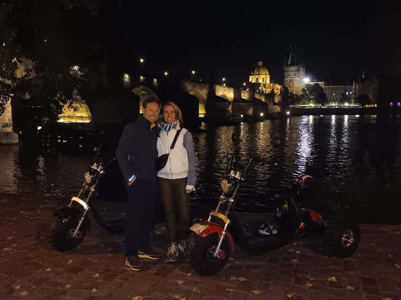 Prague: Guided Sightseeing Tour by Electric Trike - Lennon Wall, Charles Bridge angles, and Old Town Square in tight photo windows