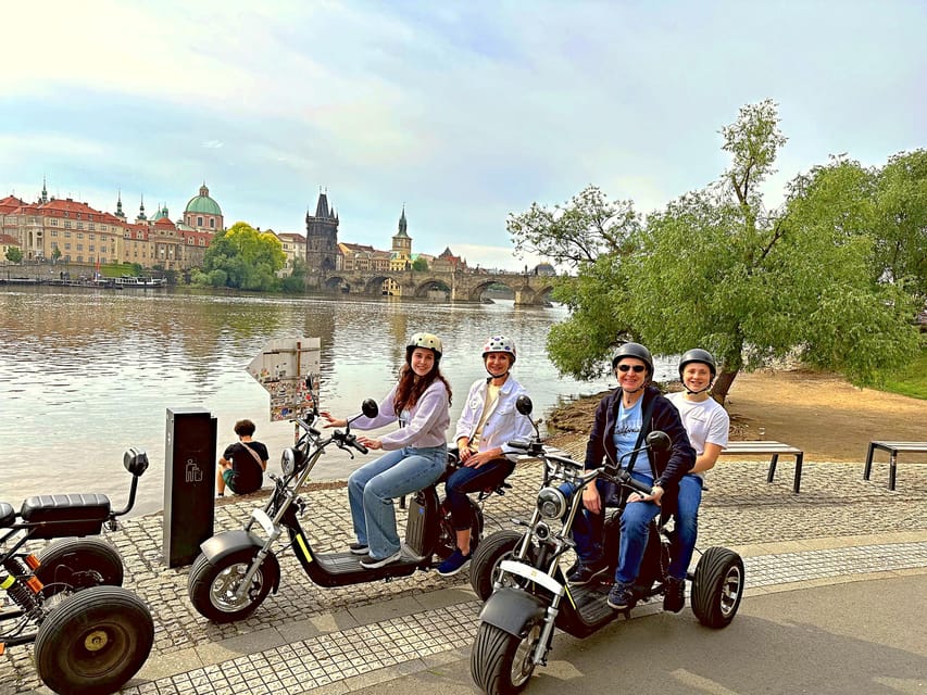 Prague: Heart of Prague Electric Tricycle Scooter Tour - Charles Bridge views: seeing the best angle without the slog