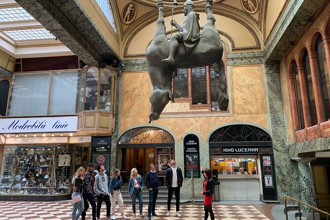Prague Historic Pub Tour with Drinks Included - The route starts at Wenceslas Square, then keeps you moving