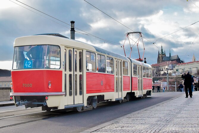 Prague Hop on Hop off Sightseeing Tram - National Theatre (Národní divadlo): Gold Details and the Czech Performing Arts Heart