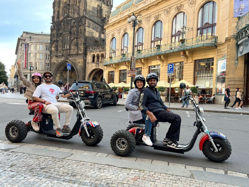 Prague Monastery & Panoramic Viewpoint Electric Trike Tour - John Lennon Wall, Franz Kafka Museum, and Charles Bridge