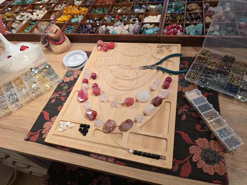 Prague: Necklace-Making Workshop with a Jeweler - Meet Biyona Jewelry, then start designing right away