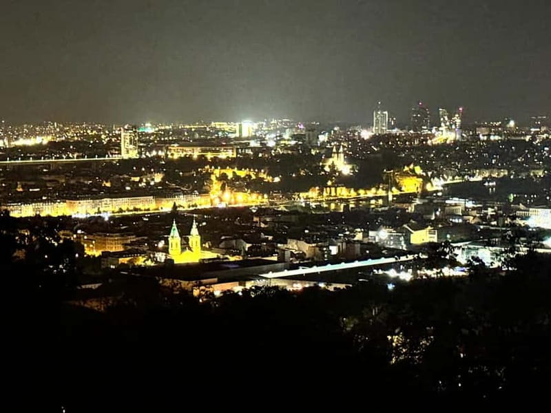 Prague: Night Walk through Prague Castle with City Views - Hradčany Square: the viewpoint where the city turns into a planet