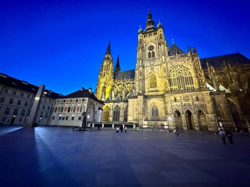 Prague: Night Walk through Prague Castle with City Views - Other illuminated exteriors that round out the story
