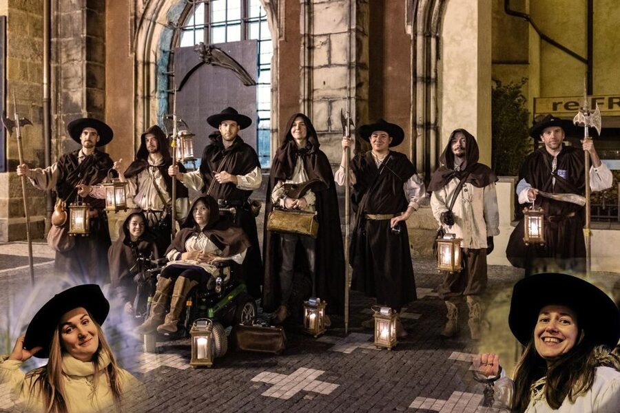 Prague: Nightwatchman of Prague Walking Tour - Starting in the right place: Powder Gate and Republic Square area