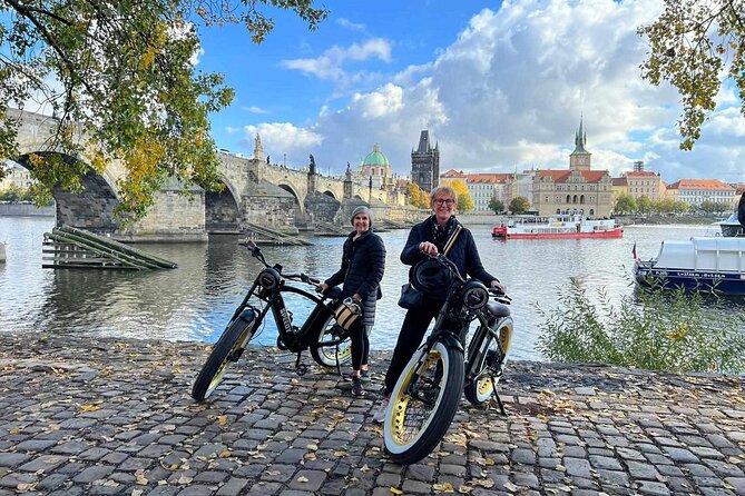 Prague on Stylish Retro styled E-Bike - Viewpoints & Sightseeing - Wenceslas Square to the Powder Tower, City-Center Kickoff