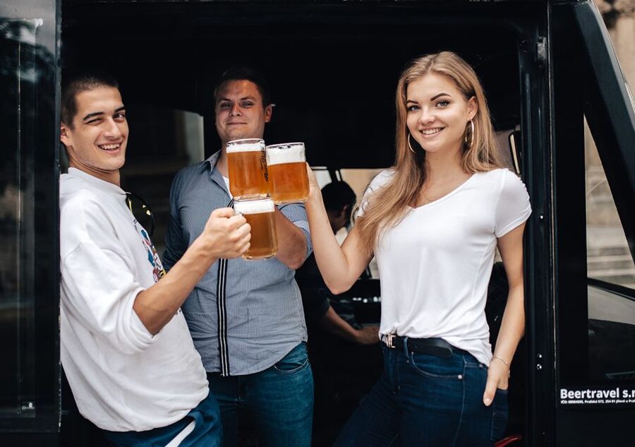 Prague: Party Beer Bus - The route: big Prague landmarks, short windows, real momentum