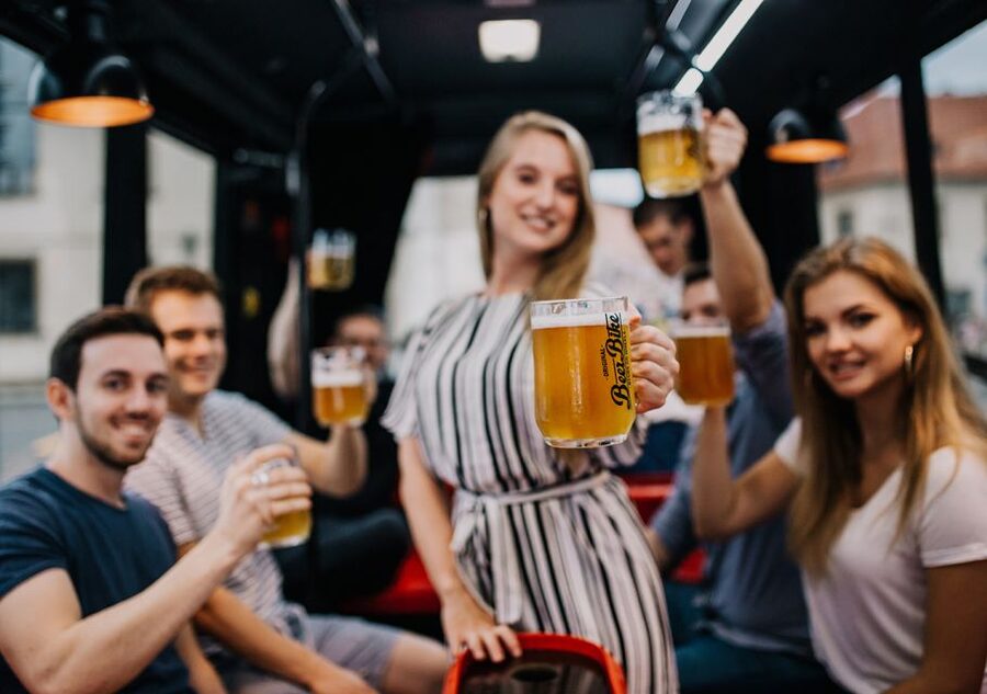 Prague: Party Beer Bus - Price and value for up to 15 people