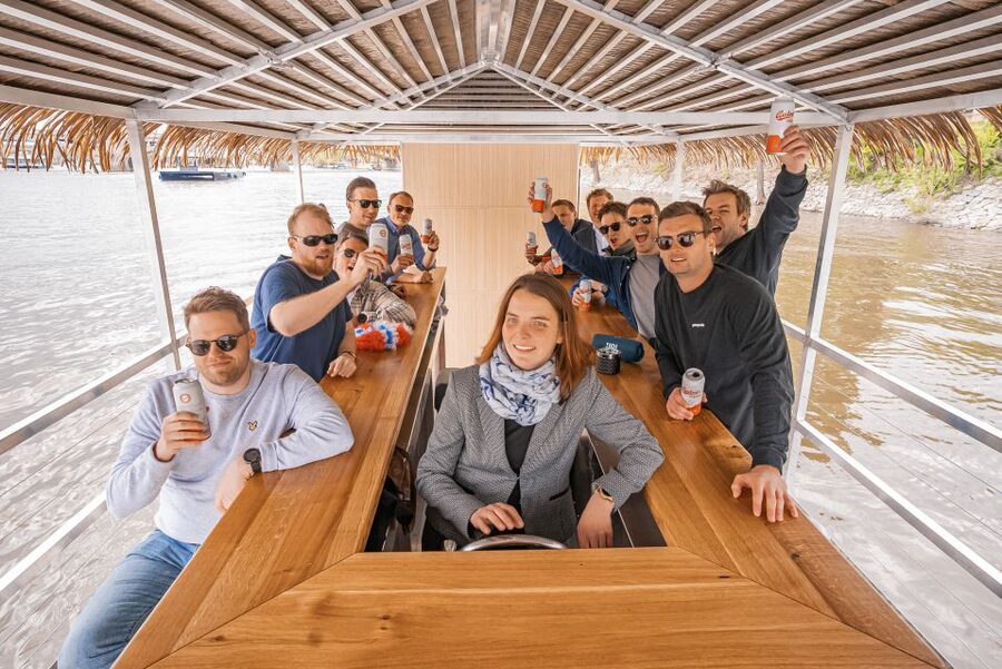 Prague: Party Tiki Boat Sightseeing Cruise with Drinks - The Cruise Route: National Theatre to Štvanice Island via Charles Bridge