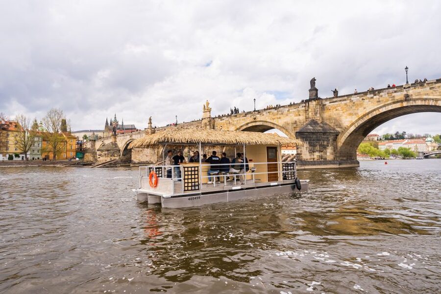 Prague: Party Tiki Boat Sightseeing Cruise with Drinks - Beer, Prosecco, or Cider: Choose Your Pour and Commit