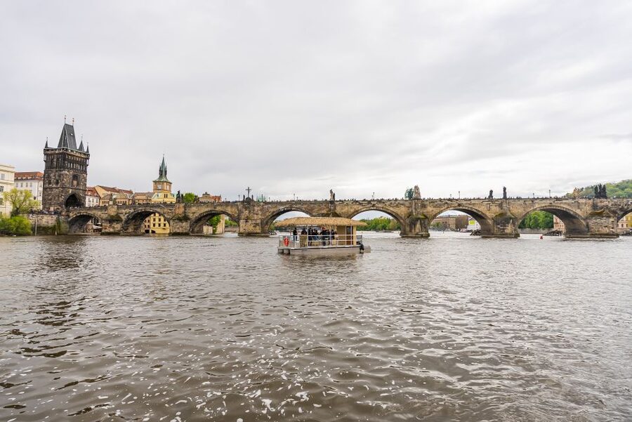 Prague: Party Tiki Boat Sightseeing Cruise with Drinks - Price and What You Get for $518 (Per Group)
