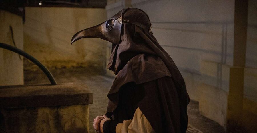 Prague: Plague Doctor Old Town History Walking Tour - Franz Kafka Monument: literature in the same streets as illness