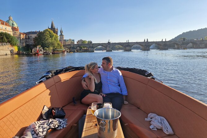 Prague Private Boat Tour - On-board comfort: Czech sparkling wine, blankets, and music