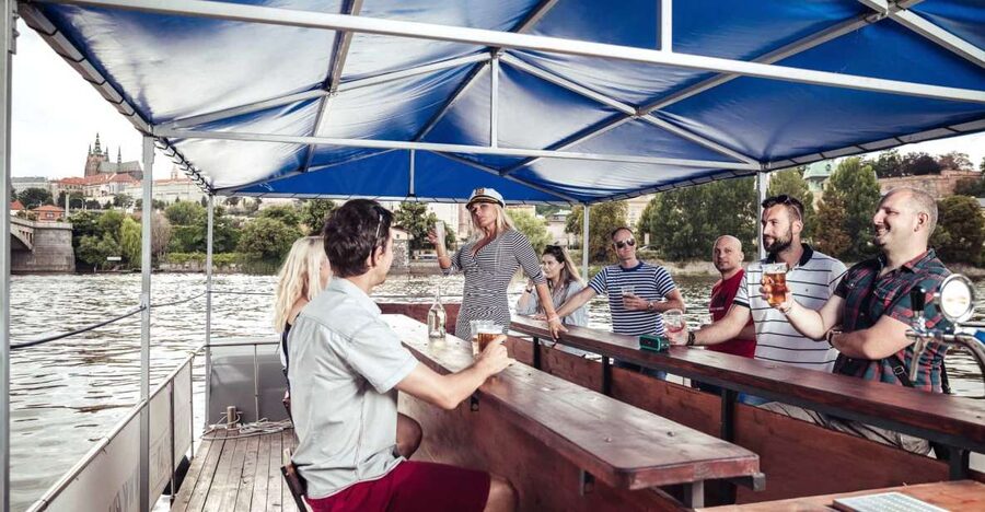 Prague: Private Cycle Boat River Tour with Beer or Prosecco - Pedal on the Vltava for a 90-minute Prague viewpoint