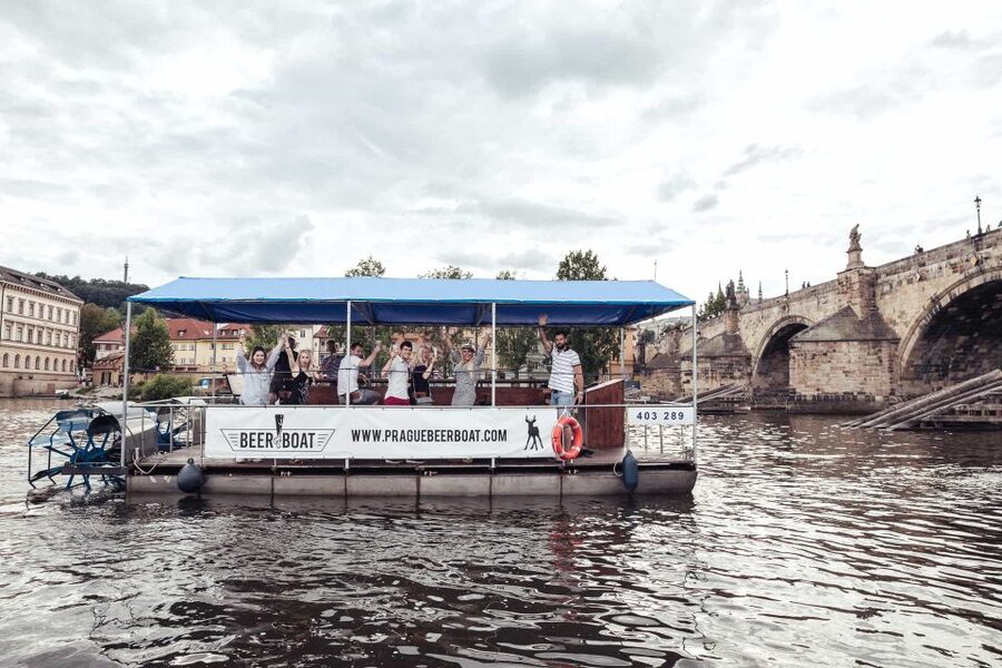 Prague: Private Cycle Boat River Tour with Beer or Prosecco - How the tour works on the water: pace, music, and guidance