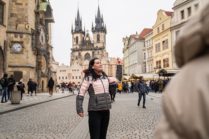 Prague: Private Old Town Walking Tour with Hotel Pickup - Lennonova zed to Lesser Town: views over St. Nicholas