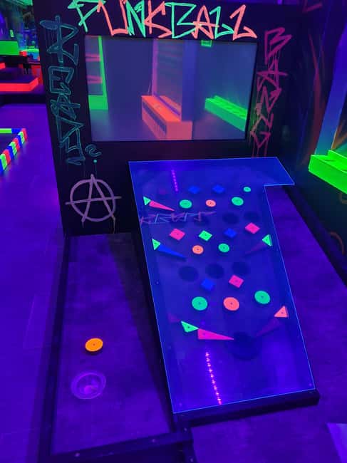 Prague: Punk Minigolf Glow-in-the-Dark Entry Ticket - Punk Minigolf in Prague, the Charles Bridge all-weather plan
