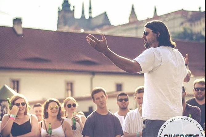 Prague Riverside Party - Your first drink, your dinner order, then the night begins
