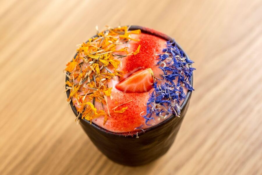 Prague: Savor 10 Course Dinner in Chef’s Kitchen - The edible painting dessert: fun to watch, not just fun to eat