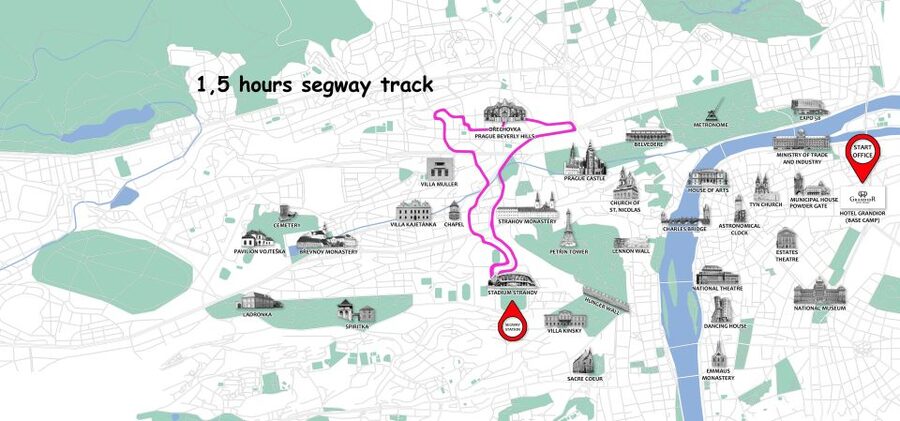 Prague: Shared Group/Private Segway Tour with Hotel Transfer - Getting ready: practice, helmet gear, and hotel taxi transfer