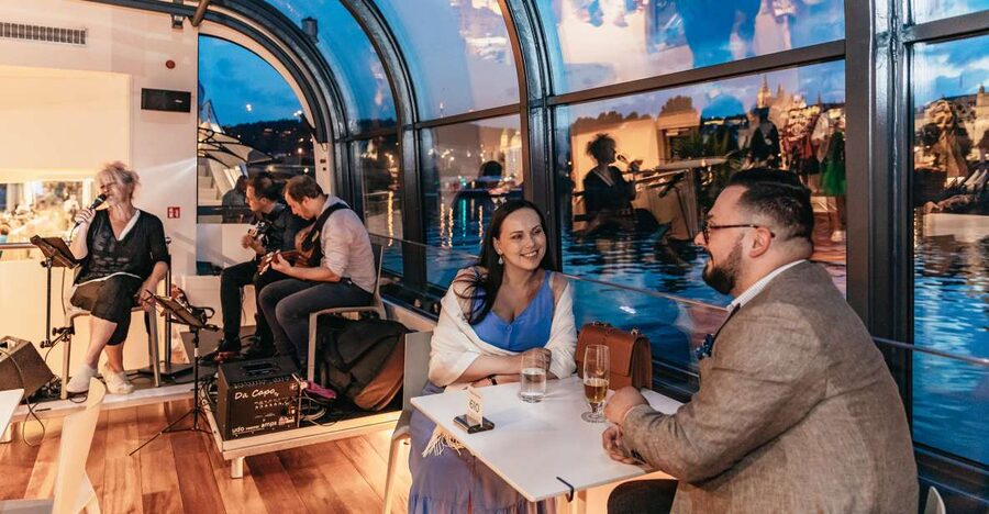 Prague: Sightseeing Dinner Cruise on Open-Top Glass Boat - Photo Tips: Where You Get the Best Shots