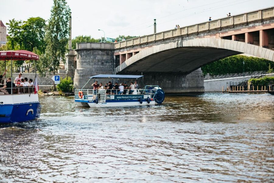 Prague: Swimming Beer Bike on A Cycle Boat - Letná Park Views: The Best Kind of City Perspective