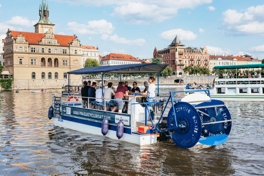Prague: Swimming Beer Bike on A Cycle Boat - Mánesův Most to Charles Bridge: Prague’s Photo Credits