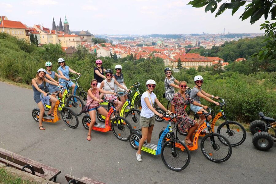 Prague: Tour by Electric Scooter or Cruiser eBike - John Lennon Wall and Kampa Island: street-level Prague with a guide