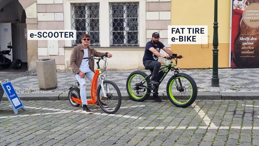 Prague: Tour by Electric Scooter or Cruiser eBike - Prague Castle District loop and Strahov Monastery viewpoints