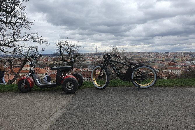 Prague Trike & E-Bike Combo Tour - Prague Castle from the outside, plus Strahov’s church and monastery beer