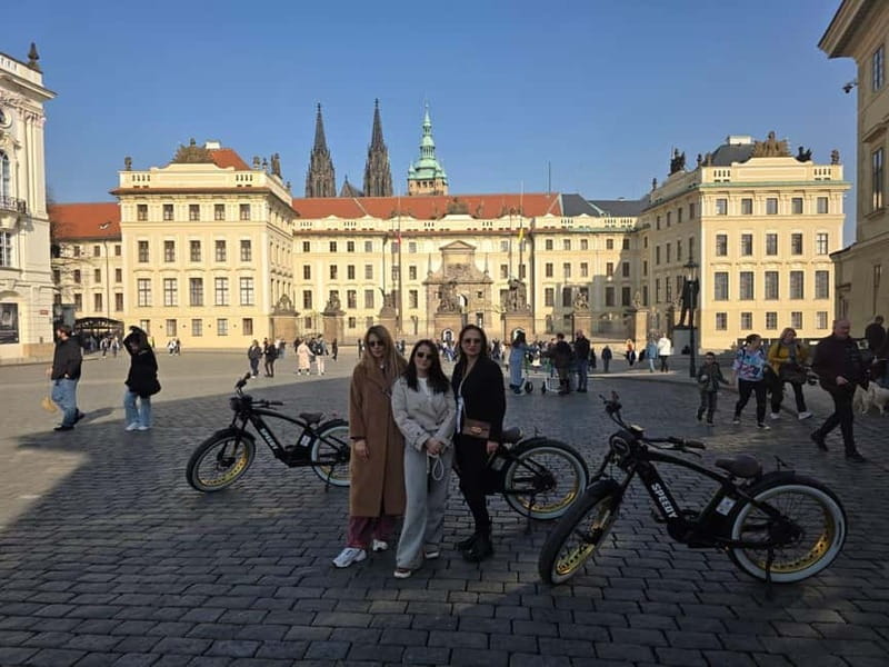 Prague Viewpoints & Historical Ebike Tour - Prague Castle main entrance, seen from the outside